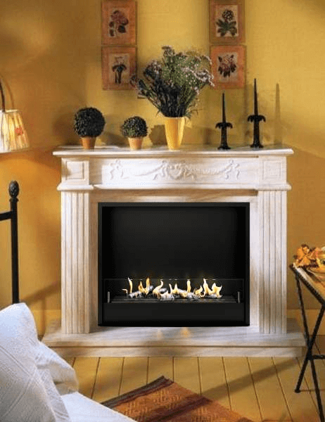 Биокамин в мраморном портале Firezo Dolce Freddo, стандарт Биокамин в мраморном портале Firezo Dolce Freddo, стандарт