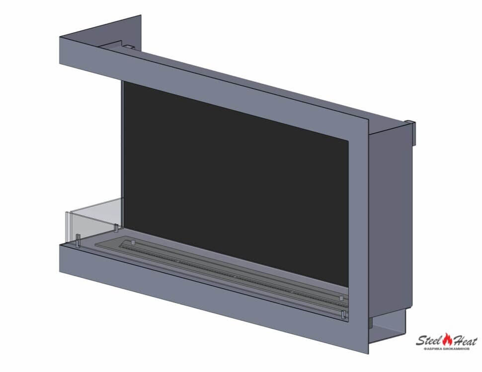 4838С Биокамин угловой на заказ
