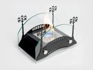 Биокамин настольный Lux Fire Пушкинский мост S (черный)