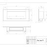Биокамин встраиваемый SteelHeat LONG 900 Small фото 10