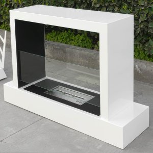 Напольный биокамин Modern Cube BioFire, белый