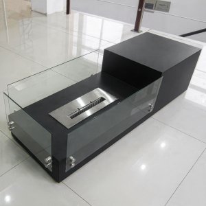 Журнальный столик с биокамином FireLounge Essence, черный