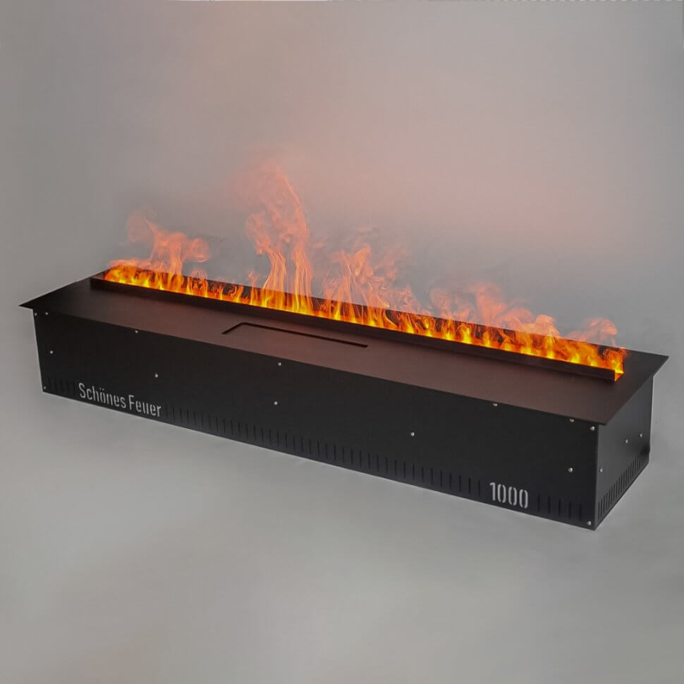 Электрический паровой очаг Sc hones Feuer 3D FireLine 1000 черный
