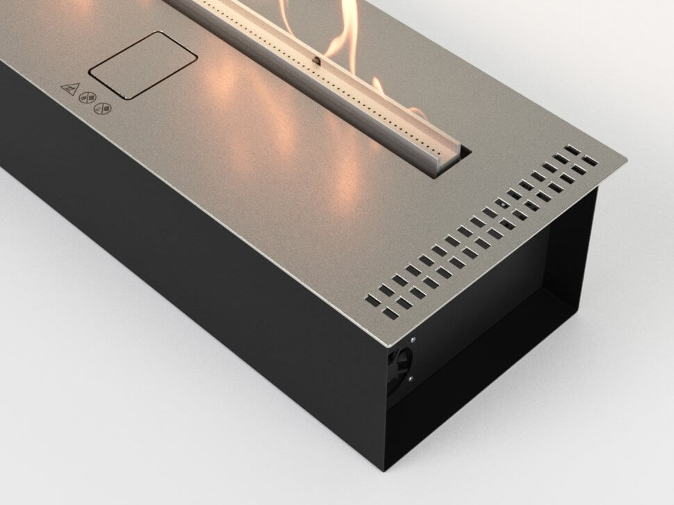 Автоматический биокамин Lux Fire Smart Flame 1900 RC INOX