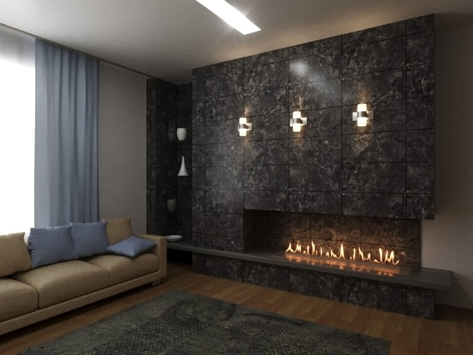 Автоматический биокамин Lux Fire Smart Flame 1900 RC INOX