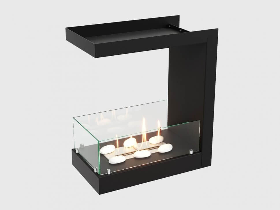 Встроенный биокамин Lux Fire Торцевой 555 М