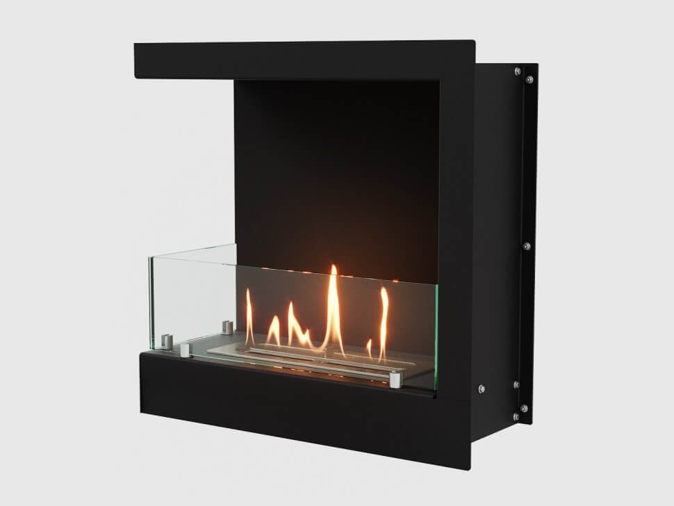 Встроенный биокамин Lux Fire Угловой 490 S (левый угол)