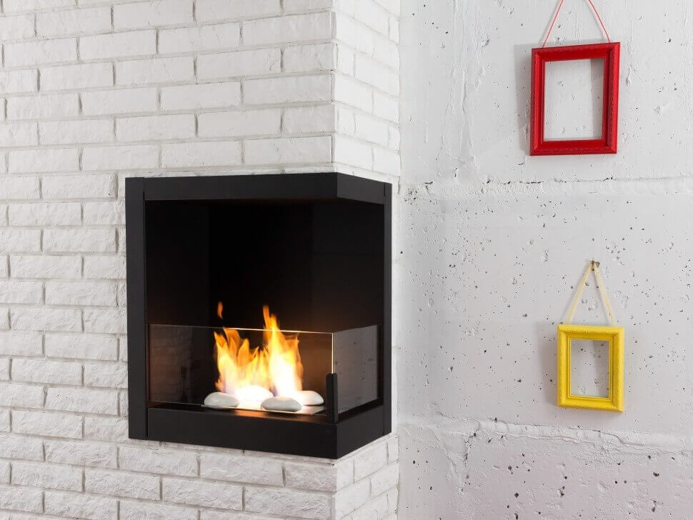 Встроенный биокамин Lux Fire Угловой 490 S (левый угол)