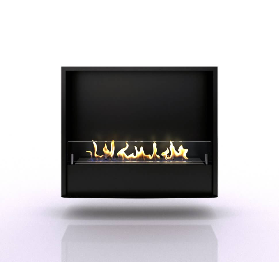 Биокамин в портале Firezo Pierre luxe Сланец Темный дуб, стандарт