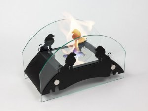 Биокамин Lux Fire Царский мост М черный