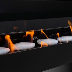Декоративные керамические камни, 5 шт,  гладкие белые
