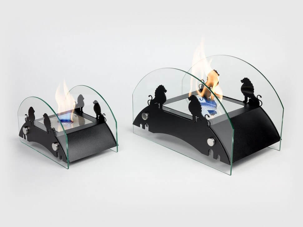 Биокамин Lux Fire Царский мост S черный