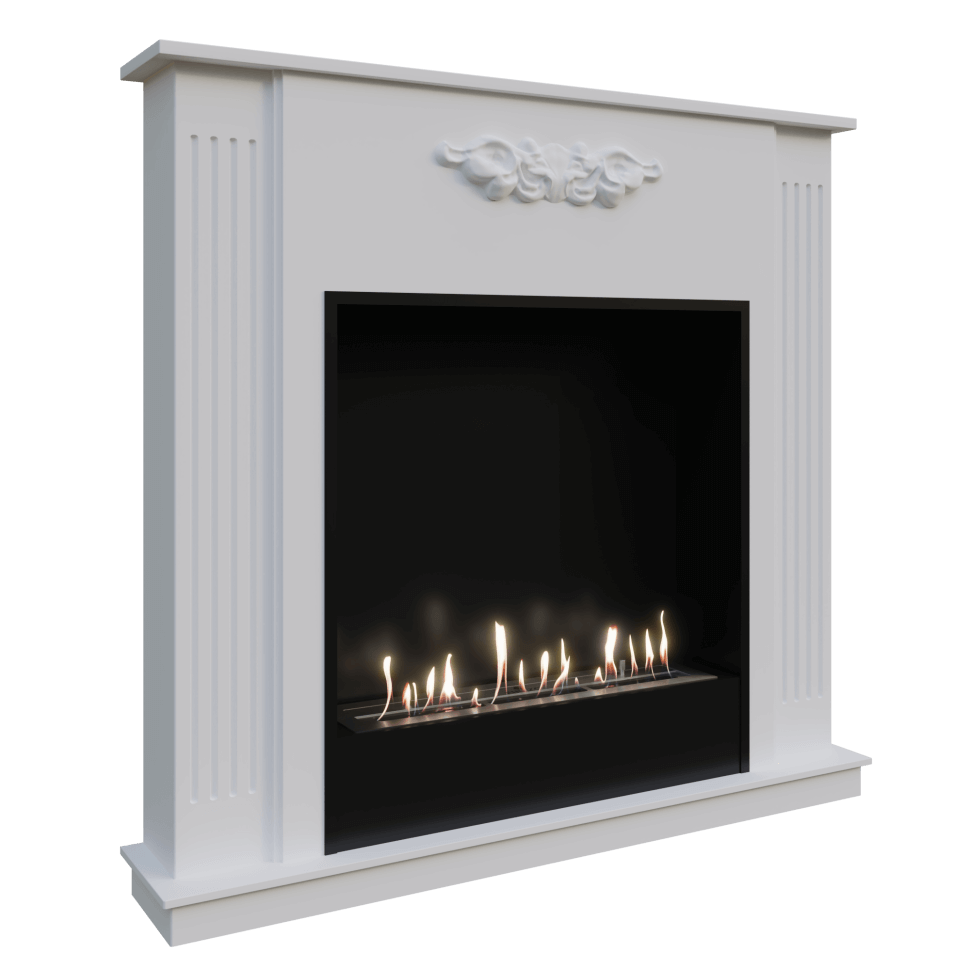 Биокамин в портале Firezo Lumsden, Белый дуб, стандарт