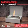 Настольный биокамин SteelHeat ERIKA серый фото 1