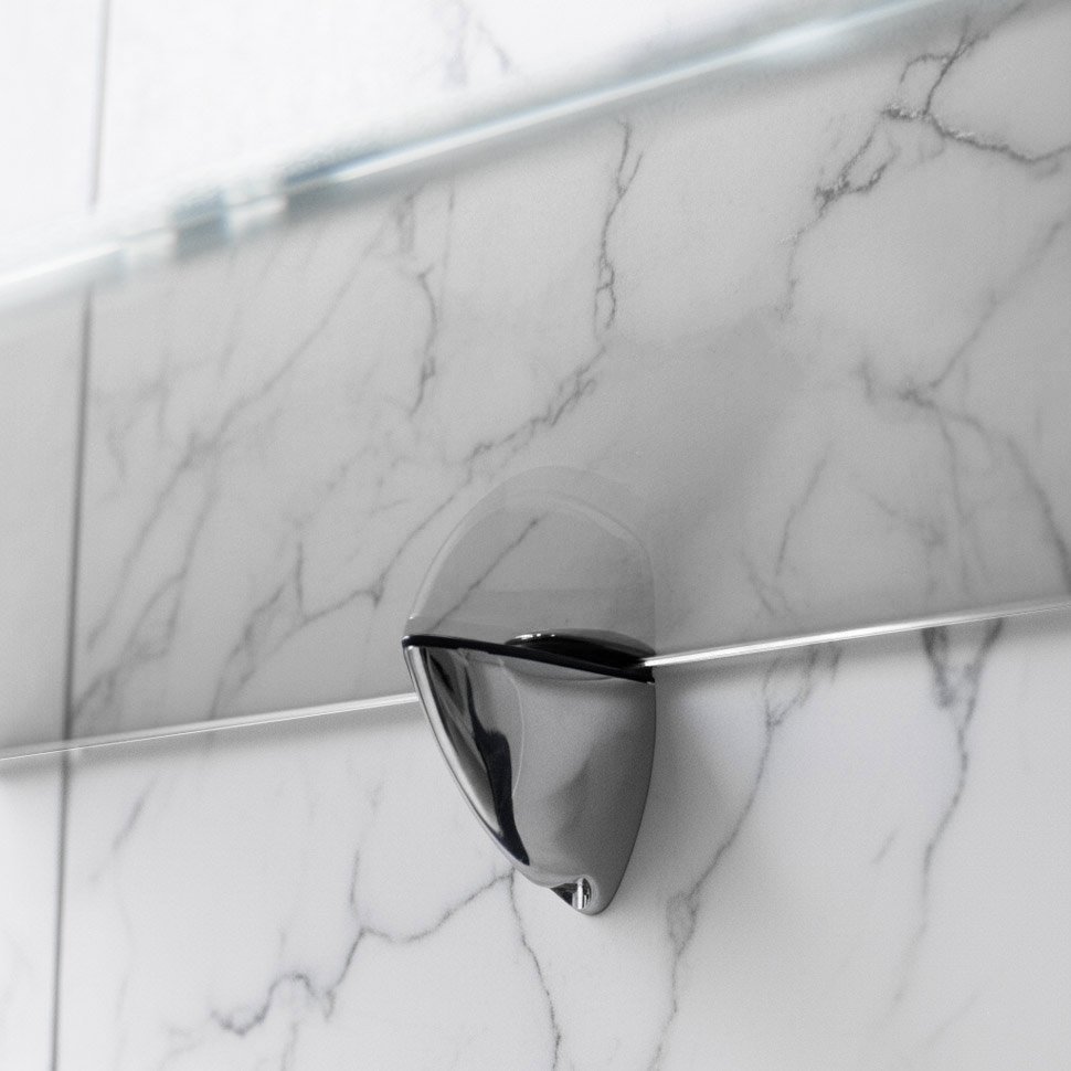 Стеклянная полка для биокамина Opti white 1700