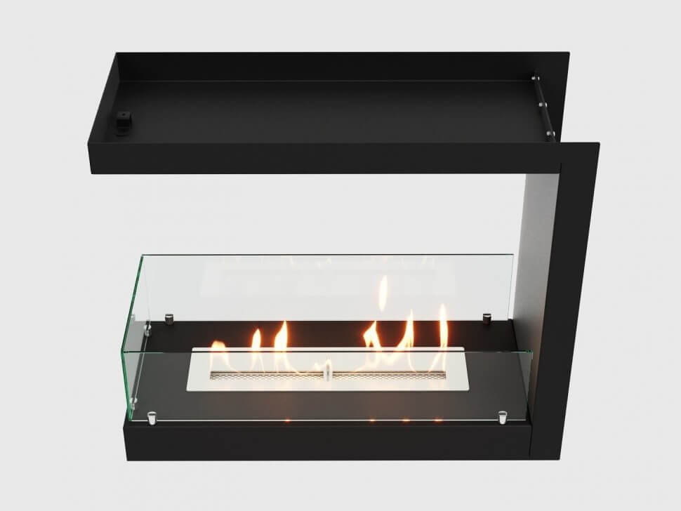 Встроенный биокамин Lux Fire Торцевой 755 М