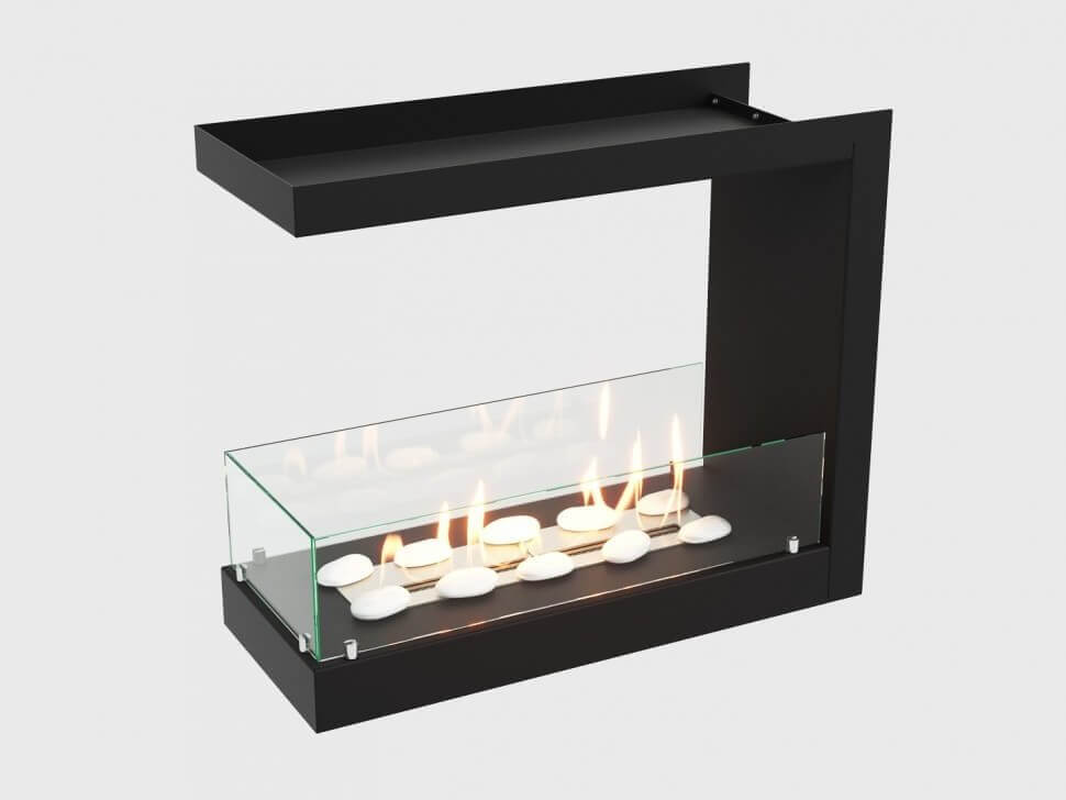 Встроенный биокамин Lux Fire Торцевой 755 М