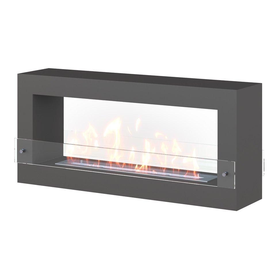 Биокамин SteelHeat FRAME ONE 1000 серый