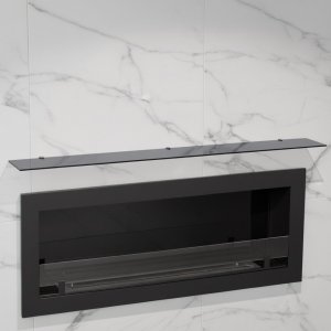 Стеклянная полка для биокамина Gray  1600