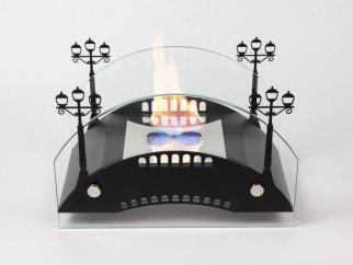 Биокамин настольный Lux Fire Пушкинский мост М (черный)