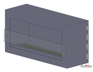 14338C Биокамин навесной на заказ