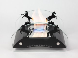 Биокамин настольный Lux Fire Графский мост М (черный)