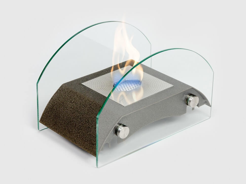 Биокамин с логотипом